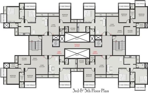 Images for Cluster Plan of Bathija Tulsa Namdev Residency Apartment