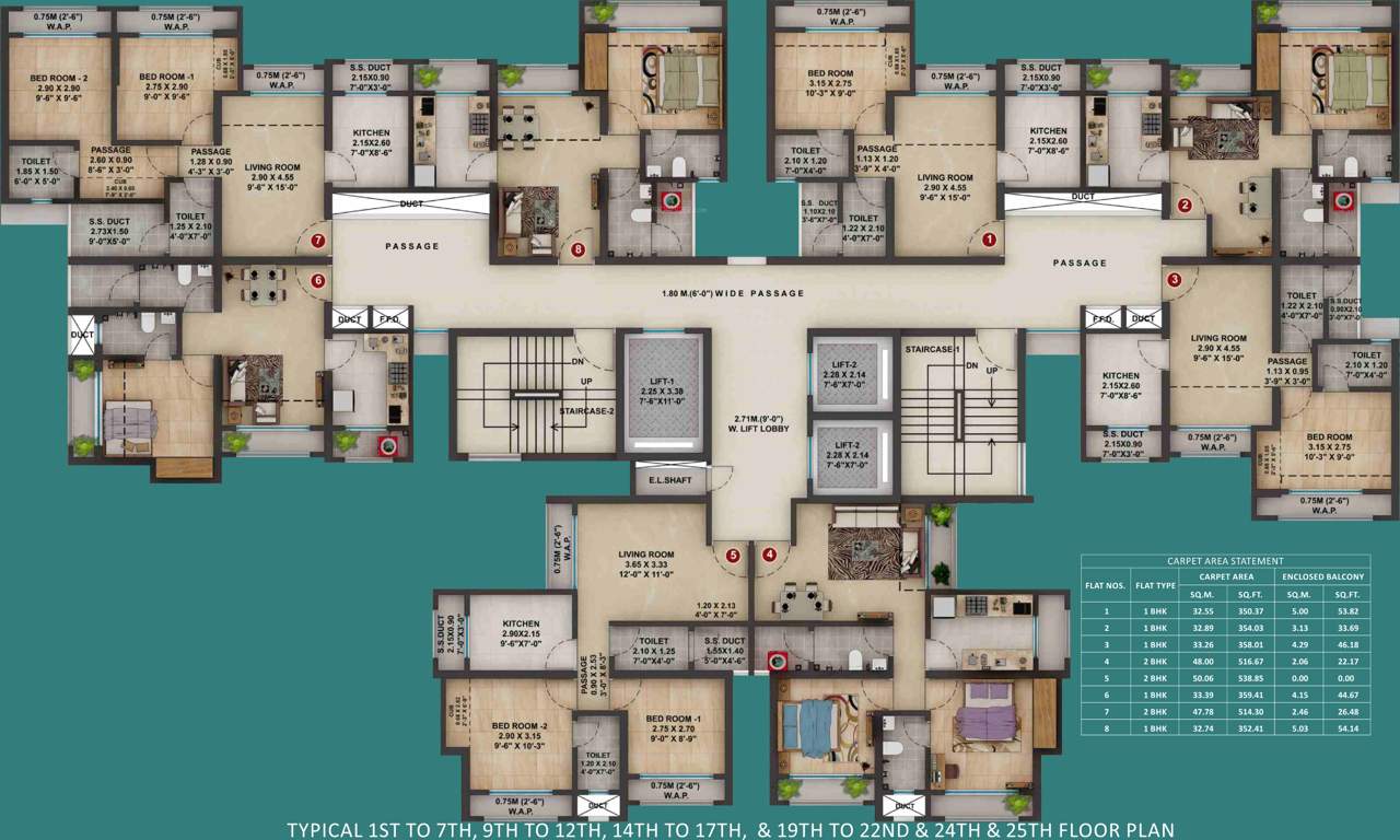 Images for Cluster Plan of Siddhi Highland Springs B4 A Wing