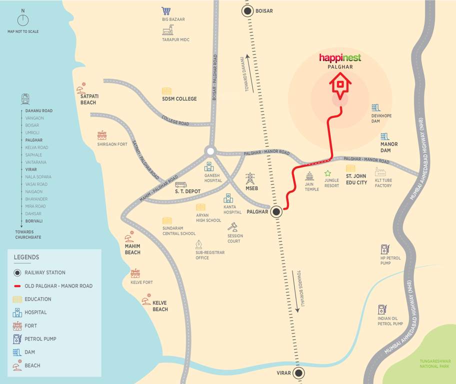  happinest palghar 1 Images for Location Plan of Mahindra Happinest Happinest Palghar 1
