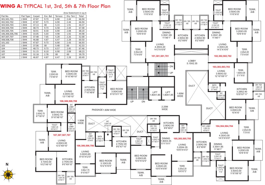 Images for Cluster Plan of Nandini Mangaldeep Vishnu Shree Apartment