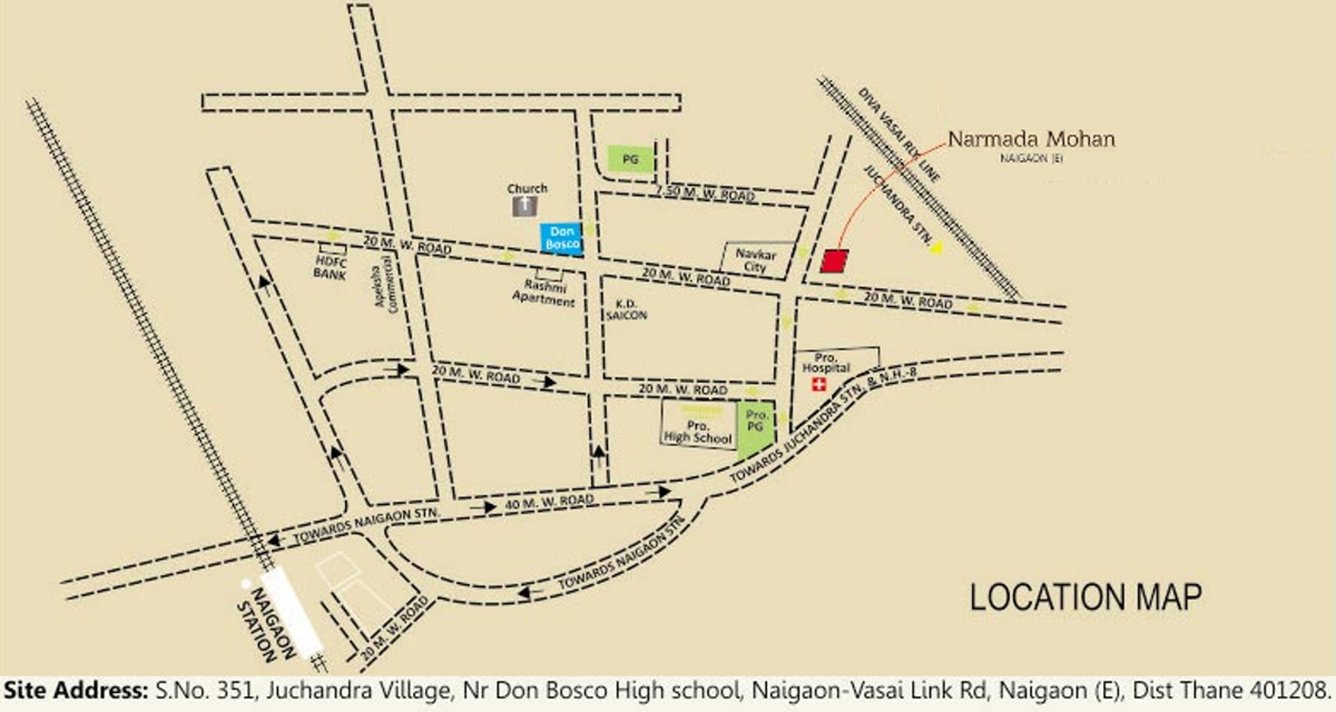 Images for Location Plan of KM Narmada Mohan Apartment