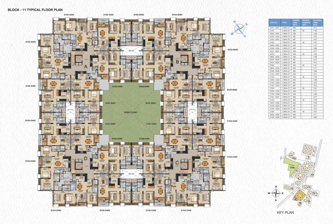  supremus phase 2 Block 11 Wing A Typical  Cluster Plan