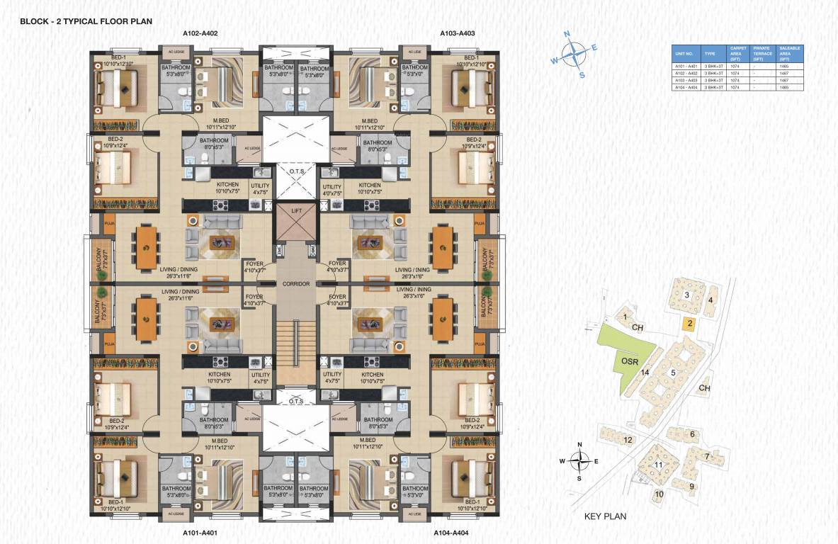  supremus phase 2 Block 2 Typical Cluster Plan