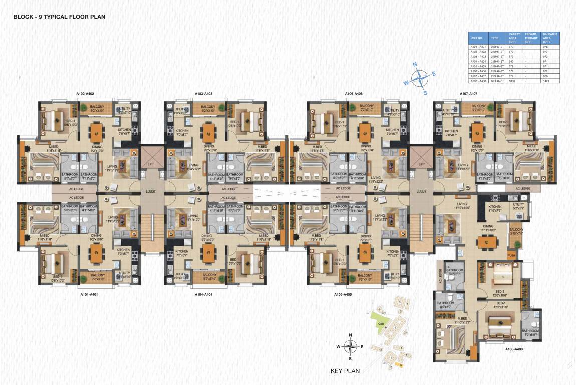  supremus phase 2 Block 9 Typical  Cluster Plan