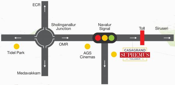 Images for Location Plan of Casagrand Supremus