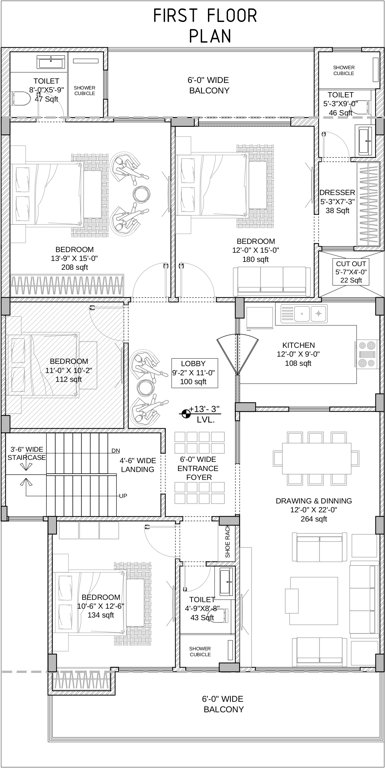 Images for Cluster Plan of Roof Avak Floors