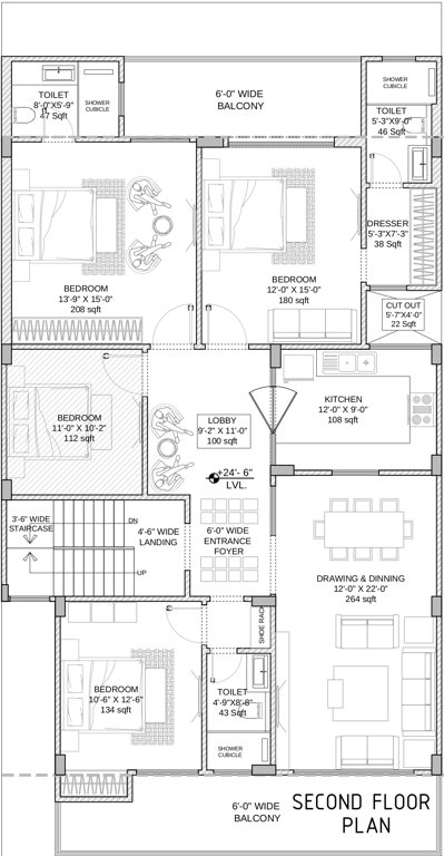 Images for Cluster Plan of Roof Avak Floors