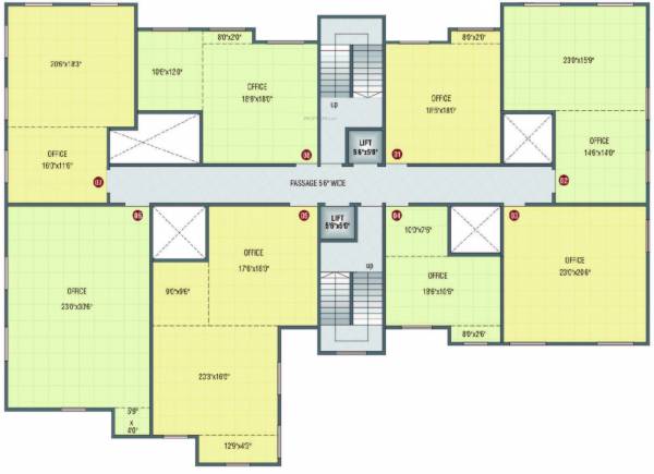  classic-apartment Shri Parrsssva Classic Cluster Plan
