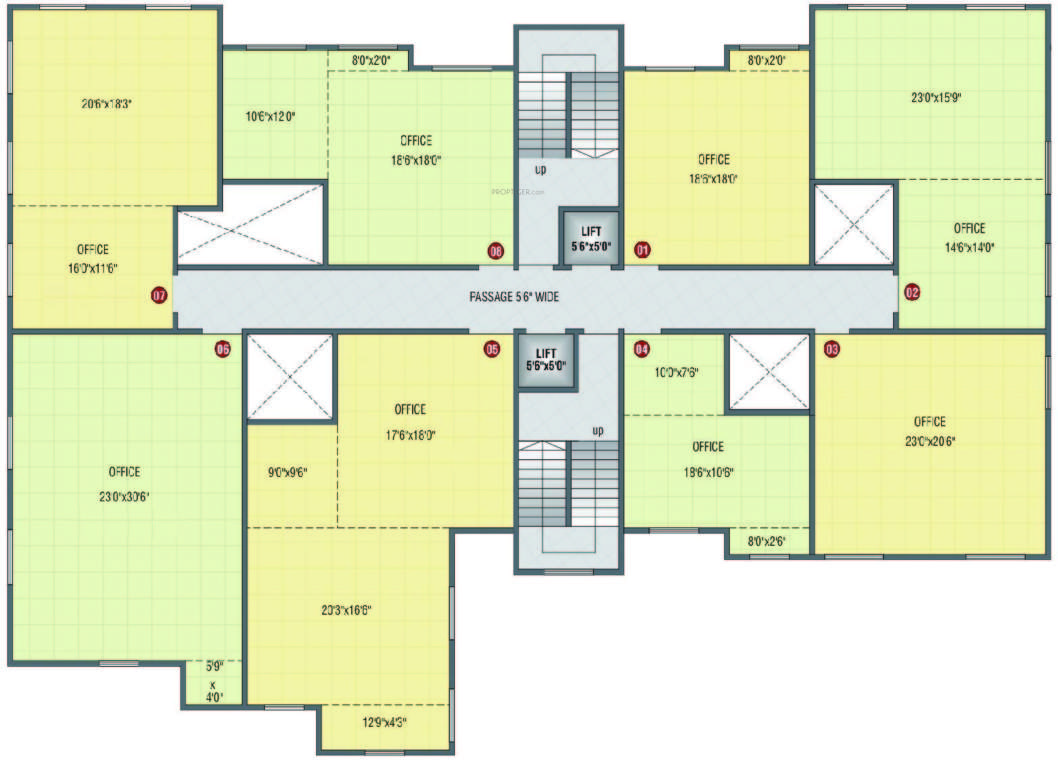  classic apartment Shri Parrsssva Classic Cluster Plan