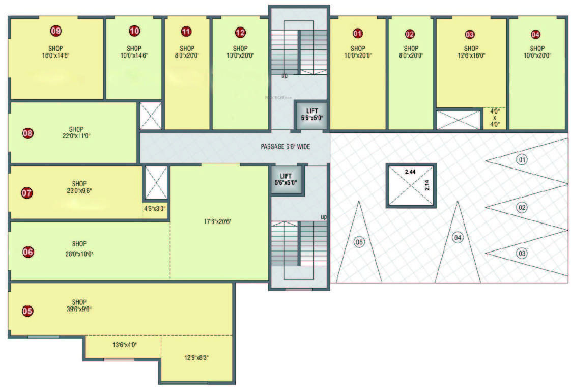  classic apartment Shri Parrsssva Classic Cluster Plan