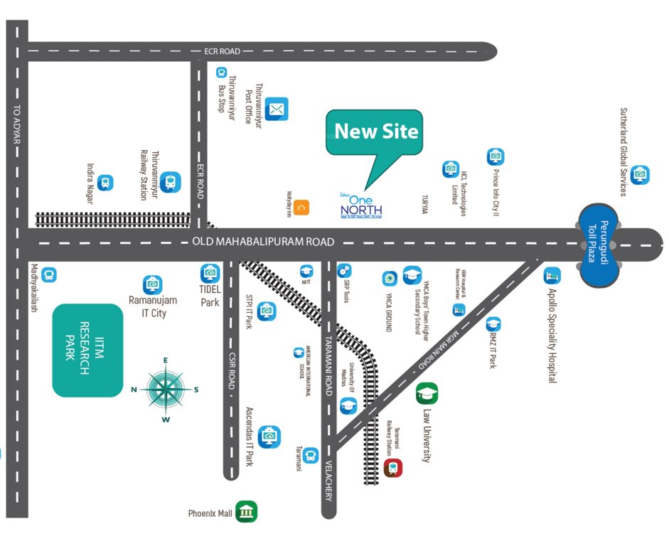  one north Images for Location Plan of Indira One North
