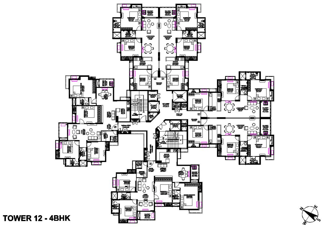  new kolkata Block No. T6 Cluster Plan