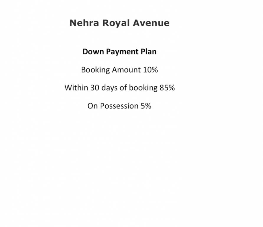 royal-avenue Construction Linked Payment (CLP) Payment Plan