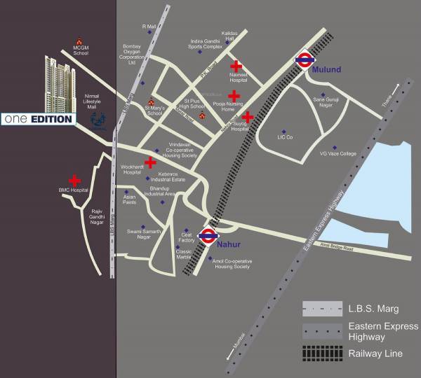 Images for Location Plan of Nirmal Lifestyle Blu Diamond One Edition