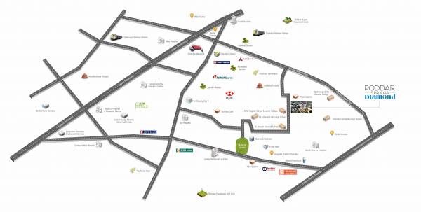 Images for Location Plan of Poddar Spraha Diamond Images for Location Plan of Poddar Spraha Diamond