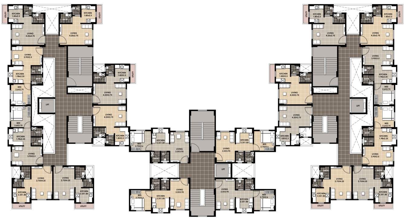 Images for Cluster Plan of Space World Building No 2 B Wing
