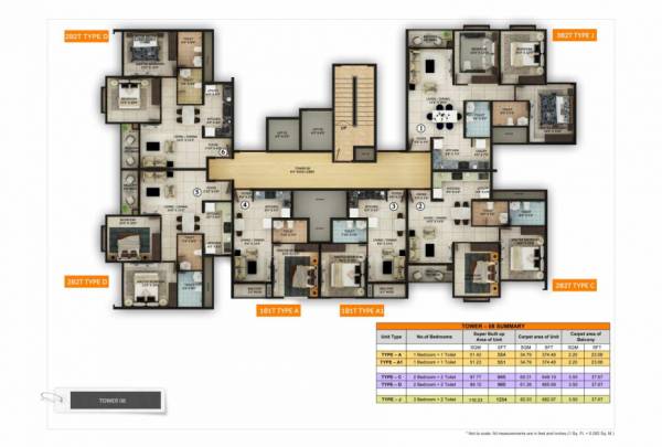  sattva-misty-charm Tower 2 Cluster Plan