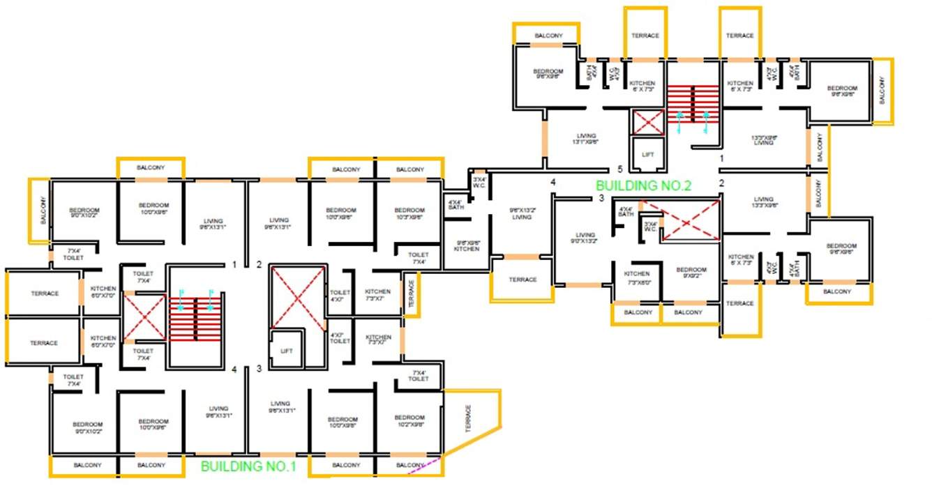 Images for Cluster Plan of Space Prakriti Sparsh Building No 1 To 6