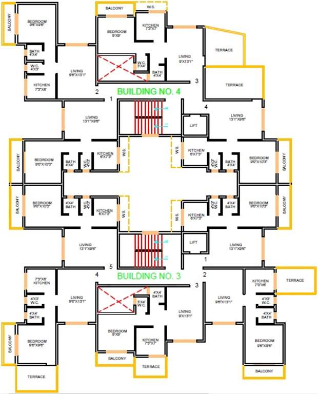 Images for Cluster Plan of Space Prakriti Sparsh Building No 1 To 6