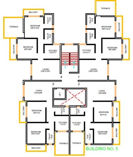 Images for Cluster Plan of Space Prakriti Sparsh Building No 1 To 6