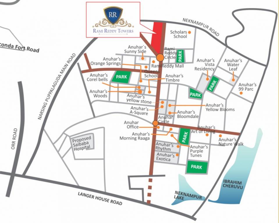  rami reddy towers Location Plan