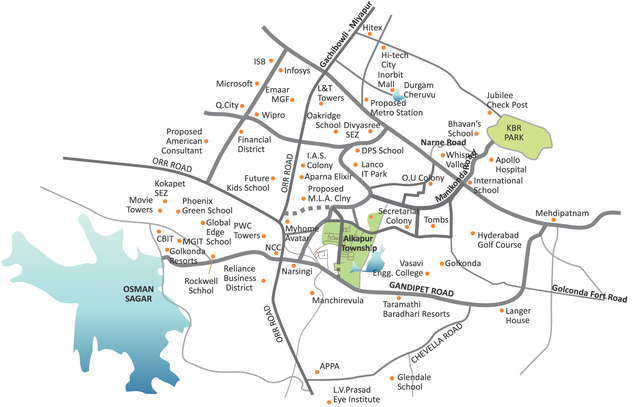  rami reddy towers Location Plan