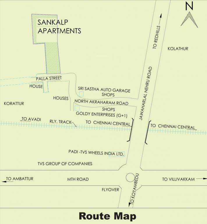  sankalp apartments Location Plan