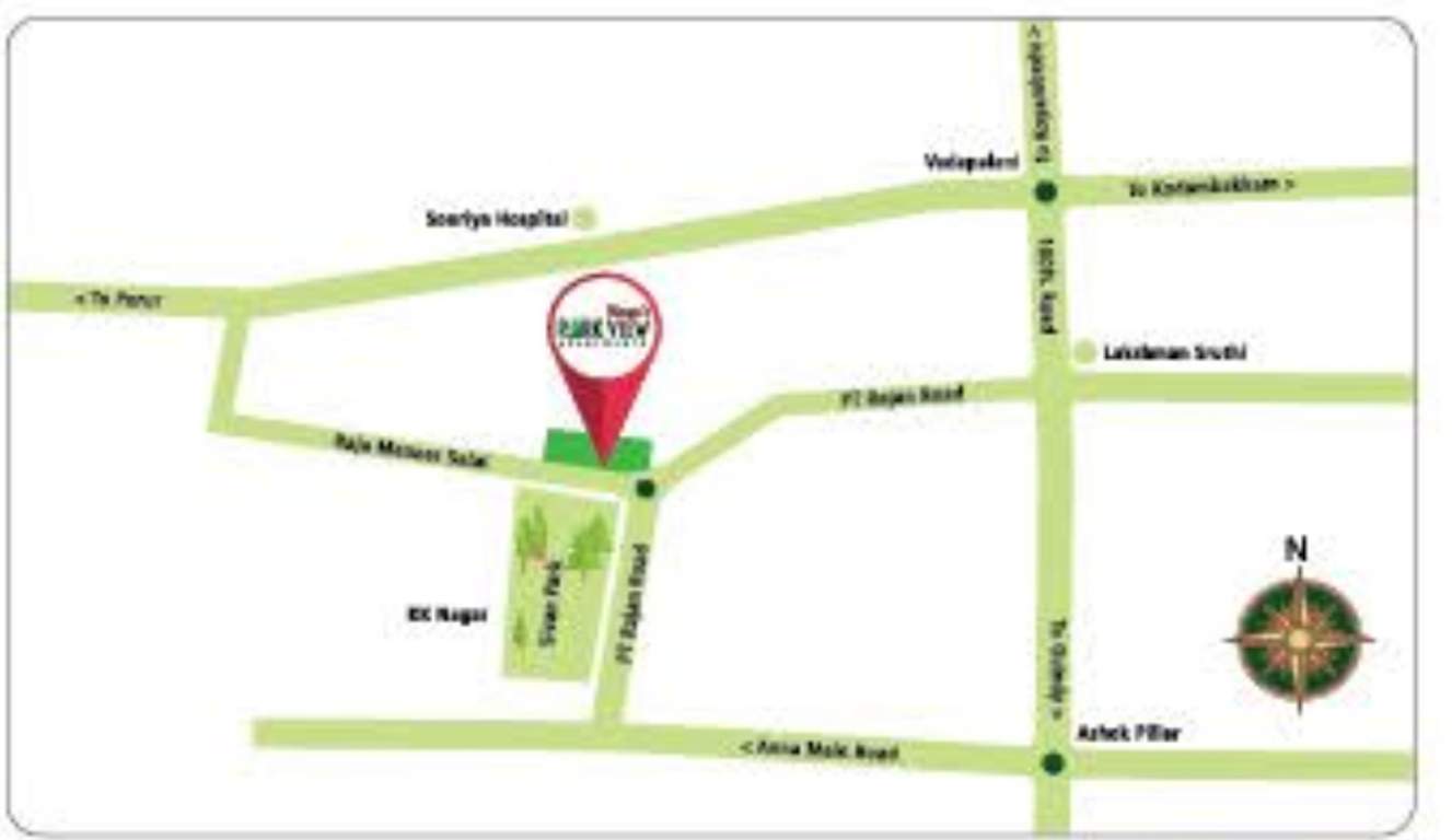  park view apartments Location Plan