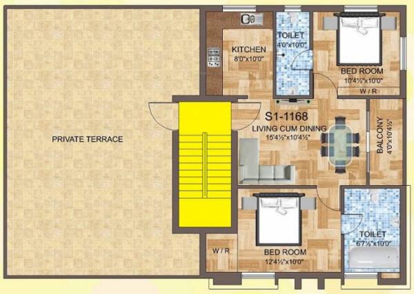  lotus Second Floor Plan