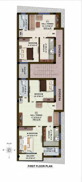First Floor Plan sai-brindhavan-apartments First Floor Plan