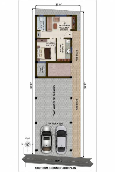 Ground Floor Plan sai-brindhavan-apartments Ground Floor Plan