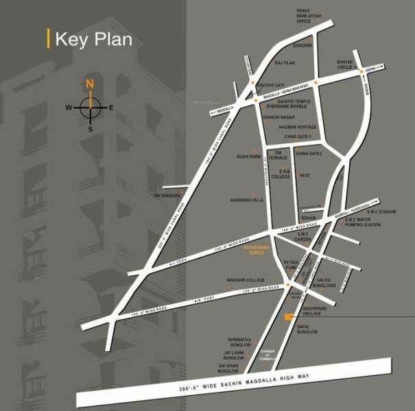  shyam villa Location Plan