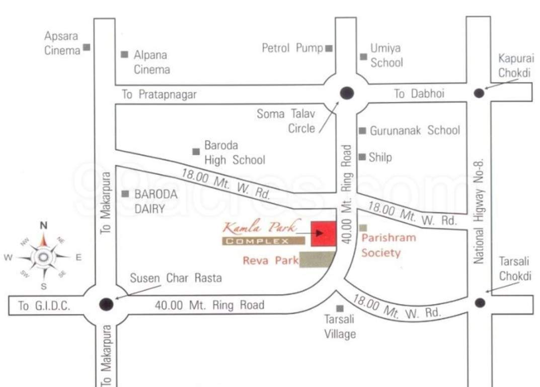  kamla park complex Location Plan