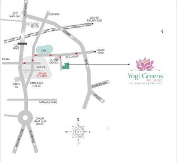  yogi-greens-residency Location Plan