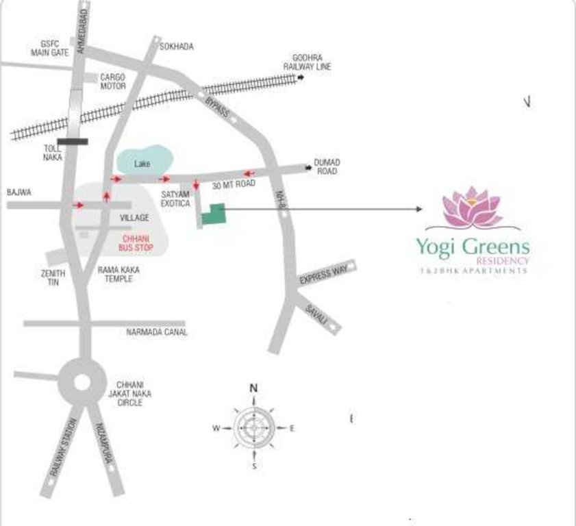  yogi greens residency Location Plan
