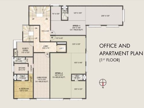  abhijeet-co-op-hsg-society First Floor Plan