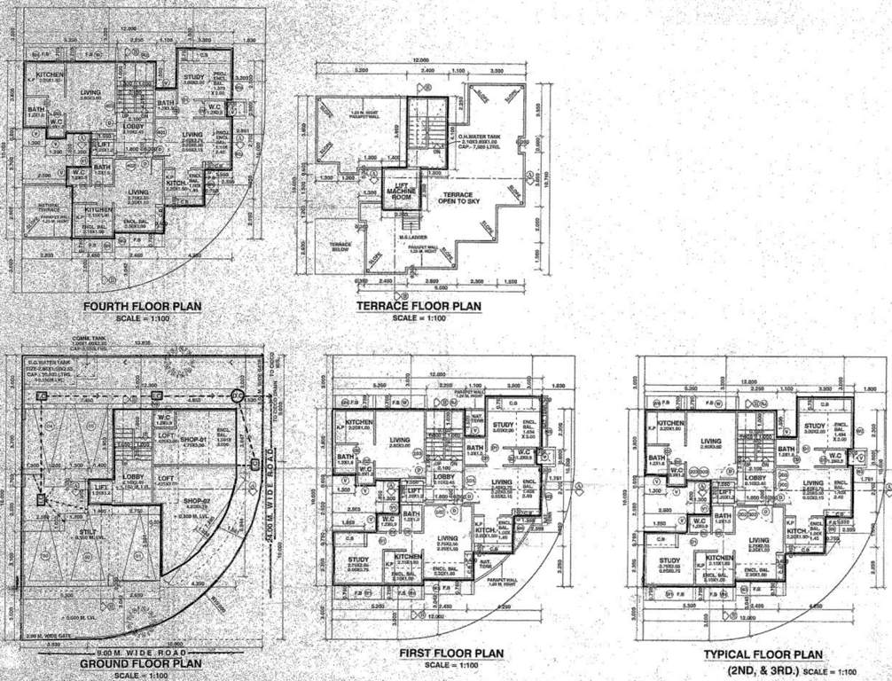  vaishnavi Vaishnavi Cluster Plan for Typical Floor