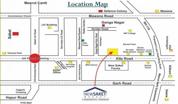  new-saket-phase-1 Location Plan