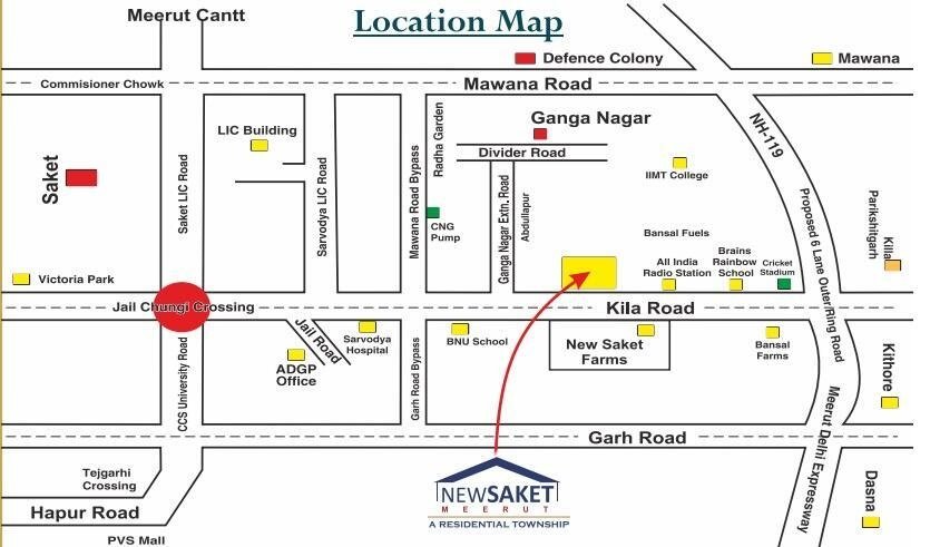 new saket phase 1 Location Plan