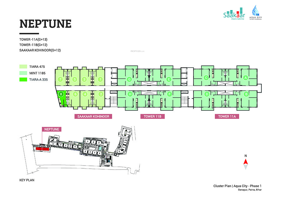  aqua city Tower 4 Cluster Plan