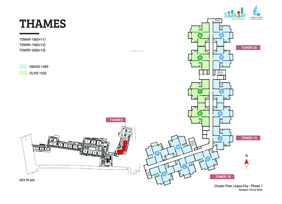  aqua city Tower 8 Cluster Plan