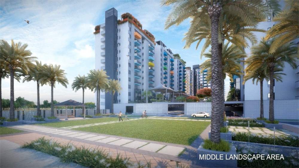  aqua city Landscape Garden and Tree Planting