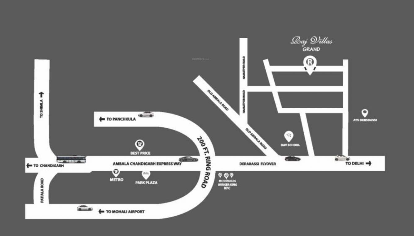  raj villas grand Location Plan