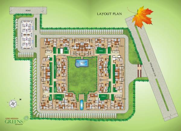 Layout Plan lord-krishna-greens Layout Plan