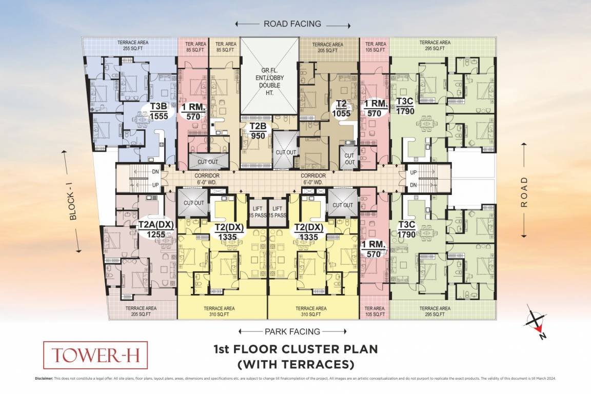  amrit aarogyam Tower 1 Cluster Plan