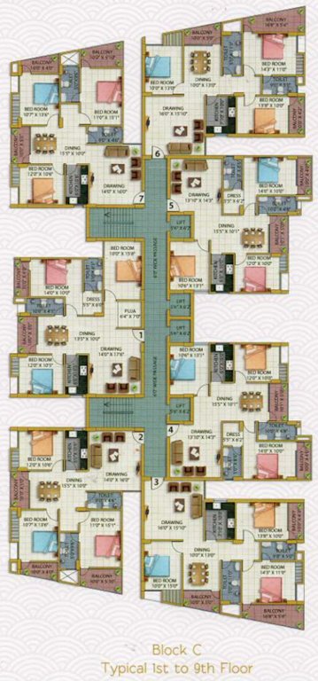  skydale C Cluster Plan