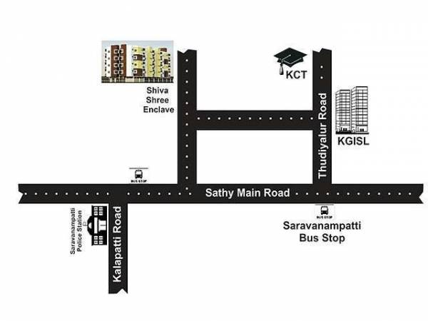 locationPlan of Shiva Enclave