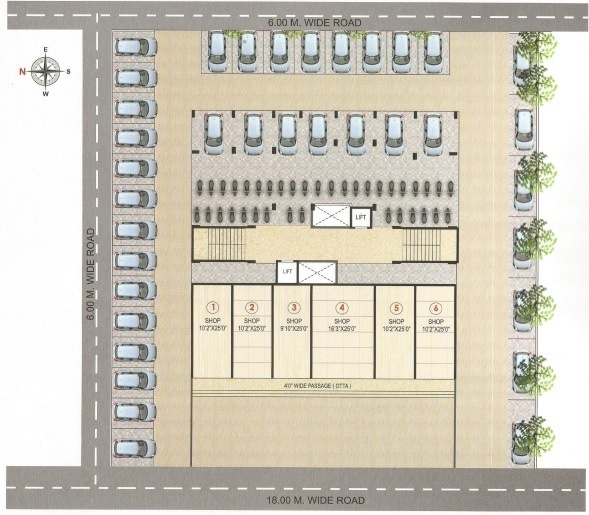  enclave Cluster Plan for ground Floor