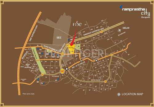  rise Images for Location Plan of Ramprastha Rise