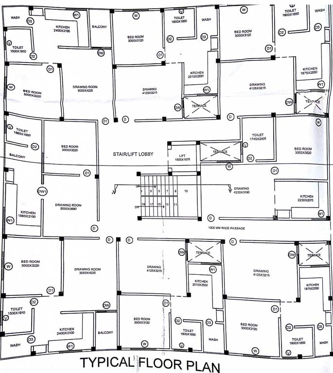 Images for Cluster Plan of MM Sai Kripa Apartment